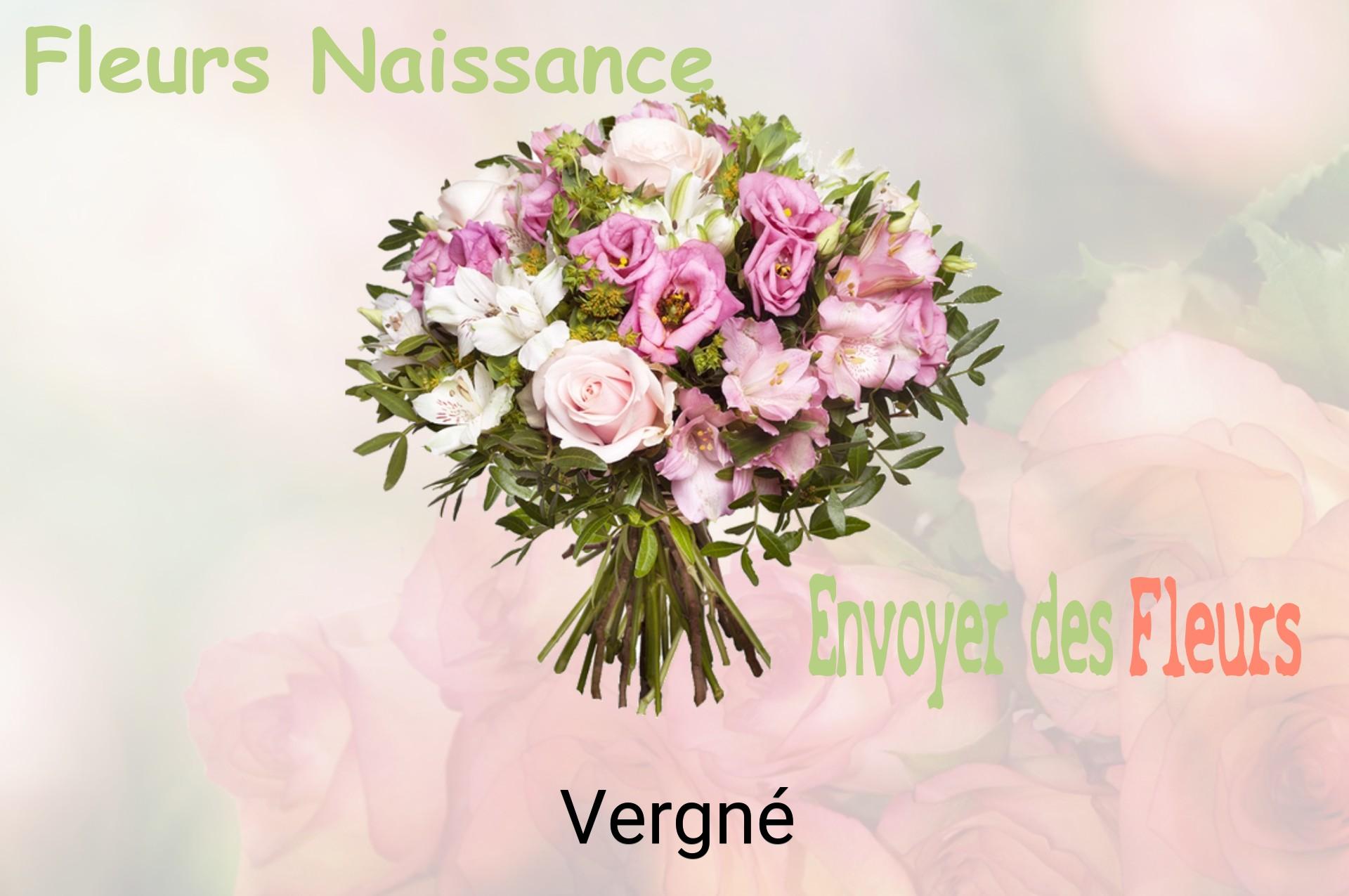 Bouquet de fleurs de naissance livré à Vergné